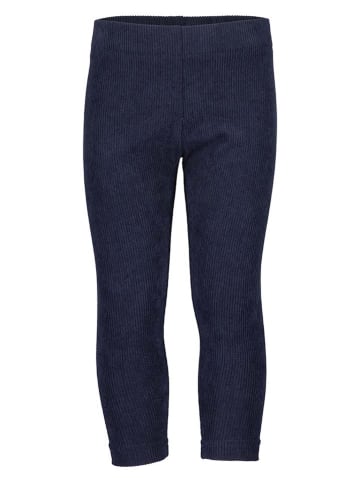 Blue Seven Legginsy sztruksowe w kolorze granatowym