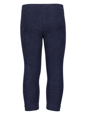 Blue Seven Legginsy sztruksowe w kolorze granatowym