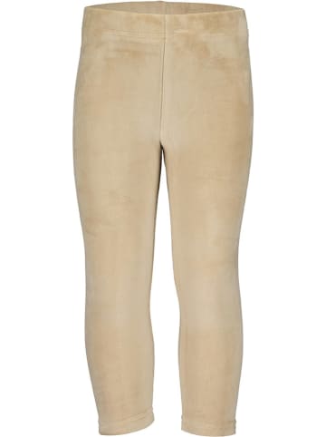 Blue Seven Aksamitne legginsy w kolorze beżowym