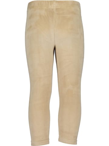 Blue Seven Aksamitne legginsy w kolorze beżowym