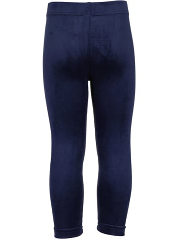 Blue Seven Aksamitne legginsy w kolorze granatowym