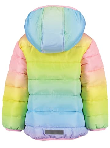 Blue Seven Steppjacke in Hellblau/ Gelb/ Rosa