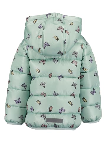 Blue Seven Doorgestikte jas groen