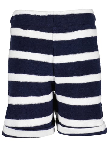 Blue Seven Shorts in Dunkelblau/ Weiß