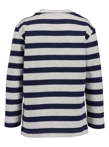 Blue Seven Longsleeve donkerblauw/grijs