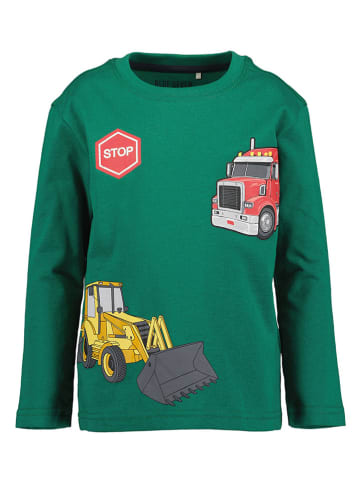 Blue Seven 2er-Set: Longsleeves in Grün/ Dunkelblau