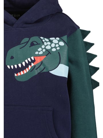Blue Seven Hoodie donkerblauw/groen