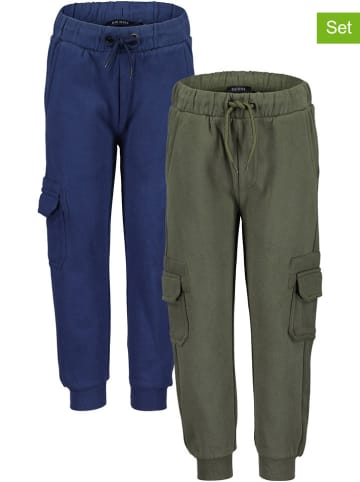 Blue Seven 2-delige set: sweatbroeken donkerblauw/kaki