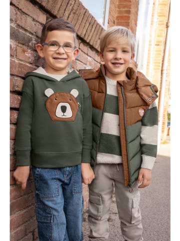 Blue Seven Steppweste in Khaki/ Hellbraun