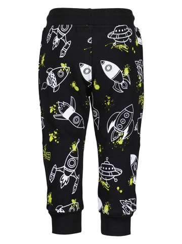 Blue Seven Spodnie dresowe w kolorze czarno-białym