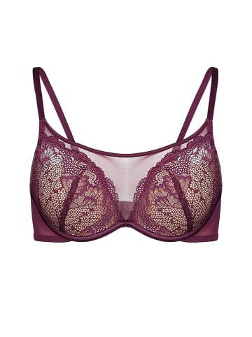 ESOTIQ Biustonosz "Crown" w kolorze bordowym