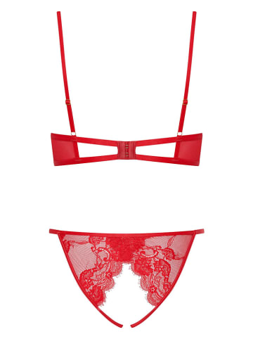 ESOTIQ 2-delige ondergoedset "Radiant" rood