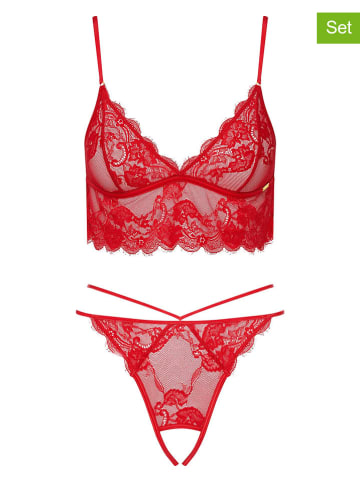 ESOTIQ 2-delige ondergoedset "Risky" rood