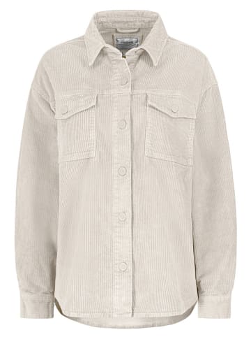 Eight2Nine Cord-Hemdjacke in Creme