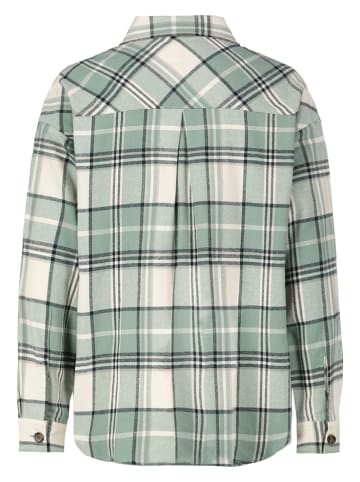 Eight2Nine Hemd in Grün/ Creme/ Dunkelblau