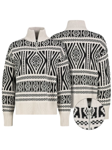 Eight2Nine Sweter w kolorze kremowo-czarnym