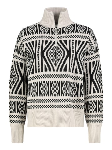 Eight2Nine Sweter w kolorze kremowo-czarnym