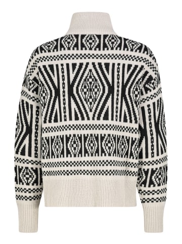 Eight2Nine Sweter w kolorze kremowo-czarnym