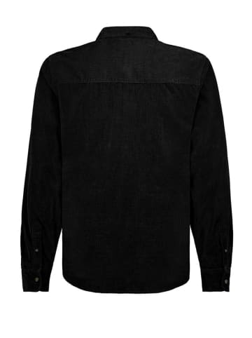 Eight2Nine Cordhemd in Schwarz