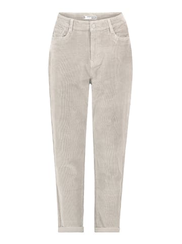 Eight2Nine Spodnie sztruksowe w kolorze kremowym