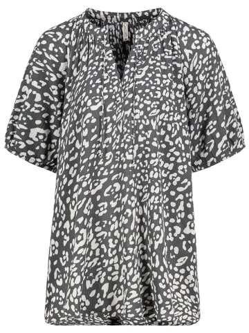 Eight2Nine Bluse in Grau/ Weiß