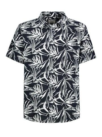 Eight2Nine Hemd in Dunkelblau/ Weiß