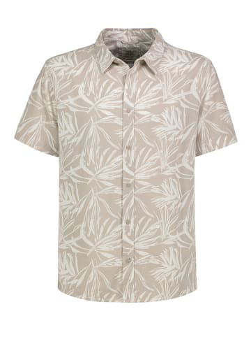 Eight2Nine Hemd in Beige/ Weiß