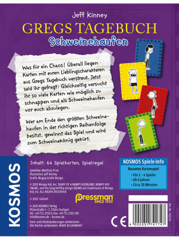 Kosmos Kartenspiel "Gregs Tagebuch Schweinehaufen" - ab 6 Jahren