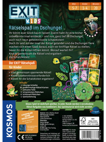 Kosmos Rästelspiel "EXIT® Kids Rätselspaß im Dschungel" - ab 5 Jahren