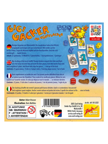 Zoch Würfelspiel "Gigi Gacker am Würfelacker" - ab 8 Jahren