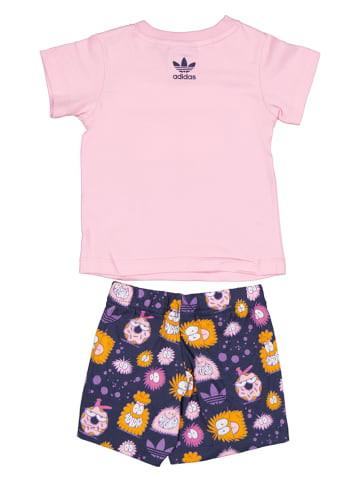 adidas 2tlg. Outfit in Rosa/ Lila