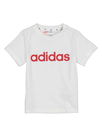 adidas 2tlg. Outfit in Weiß/ Schwarz