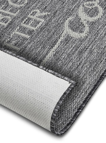 Hanse Home Küchenläufer "Life Begins After Coffee" in Grau/ Creme