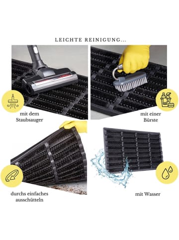 Hanse Home Kokos-deurmat zwart