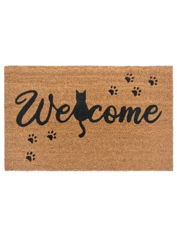 Hanse Home Kokos-Fußmatte "Cat Paws" in Natur