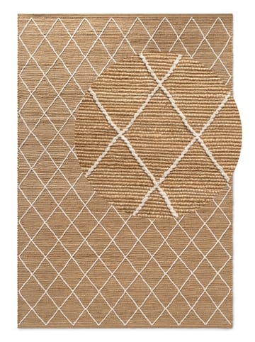 Hanse Home Jute-Teppich "Kunu" in Beige/ Weiß