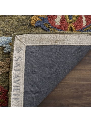 Safavieh Wełniany dywan "Blossom" w kolorze khaki ze wzorem