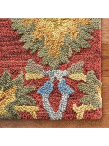 Safavieh Woll-Teppich "Blossom" in Bunt/ Rot