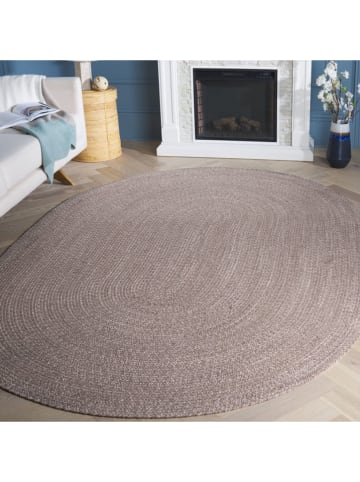 Safavieh Kurzflor-Teppich "Braided" in Hellbraun