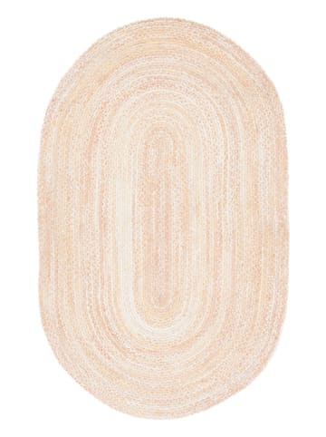 Safavieh Kurzflor-Teppich "Braided" in Beige