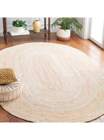 Safavieh Kurzflor-Teppich "Braided" in Beige