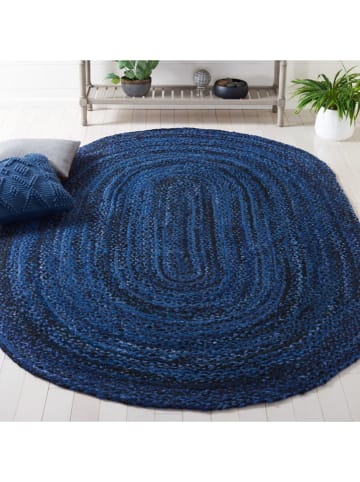 Safavieh Kurzflor-Teppich "Braided" in Dunkelblau