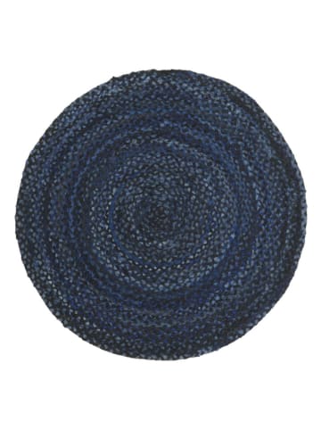 Safavieh Kurzflor-Teppich "Braided" in Dunkelblau