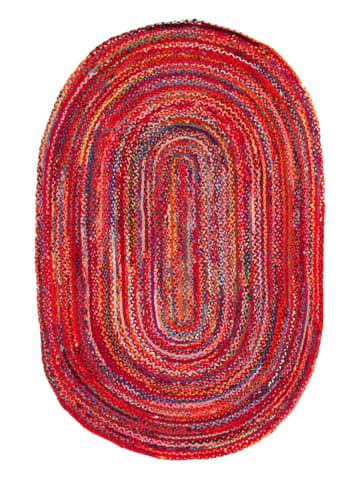 Safavieh Dywan "Braided" w kolorze czerwonym ze wzorem