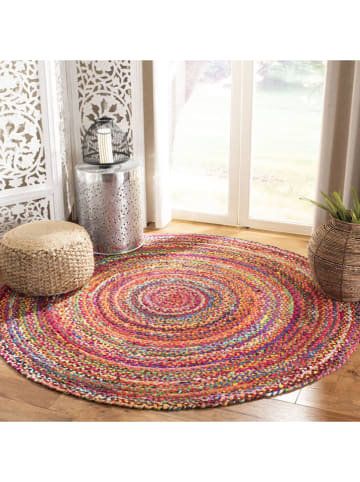 Safavieh Kurzflor-Teppich "Braided" in Bunt