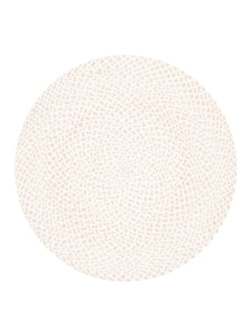 Safavieh Kurzflor-Teppich "Braided" in Creme