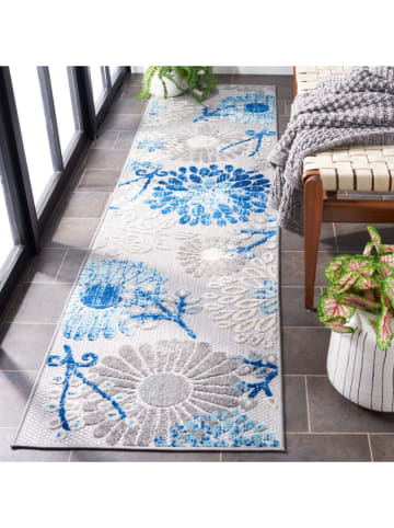 Safavieh Kurzflor-Teppich "Cabana" in Blau/ Grau