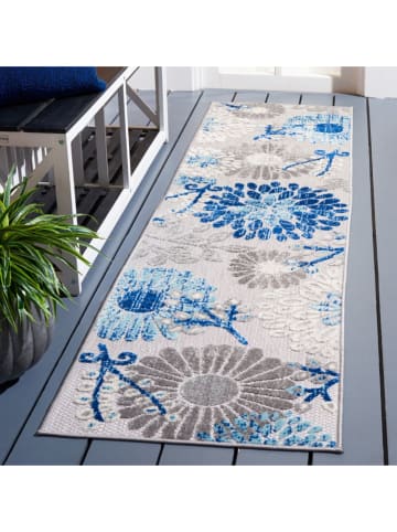 Safavieh Kurzflor-Teppich "Cabana" in Blau/ Grau