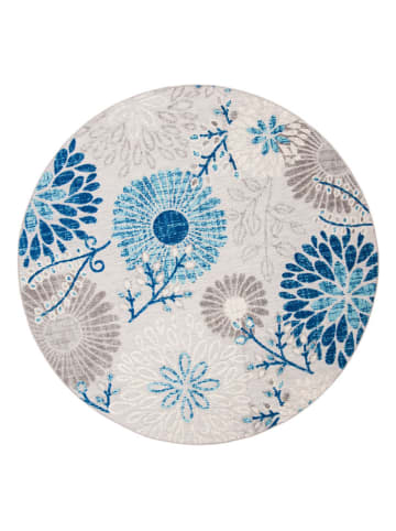 Safavieh Kurzflor-Teppich "Cabana" in Blau/ Grau