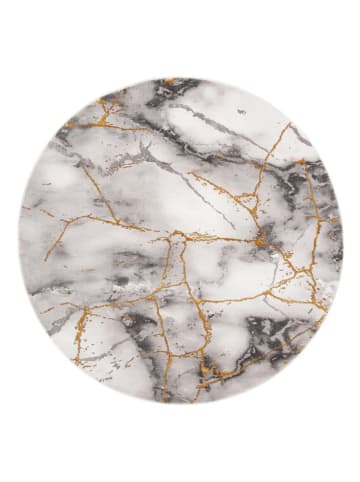 Safavieh Kurzflor-Teppich "Craft" in Grau/ Gold